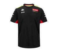 Kappa T-shirt de course AMIRYMONE Officiel VR46 MotoGP Bezzecchi & Di Giannantonio S Noir