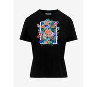 T-shirt Kappa Frienda Graphik à manches courtes noir multicolore pour femme - XS