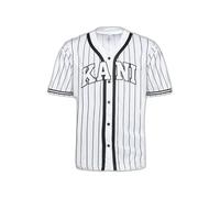 T-shirt Karl Kani Serif Pinstripe Baseball Blanc L