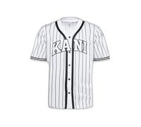 T-shirt Karl Kani Serif Pinstripe Baseball - blanc - M XL