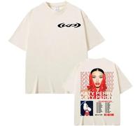 T-Shirt Katy Singer Perry Tour Album Tee Hommes Femmes Retro Mode Coton Manches Courtes Hip Hop Harajuku Oversized XS-3XL-Khaki||x_l