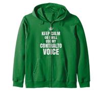 T-shirt Keep Calm Or I'll Use My Contralto Voice Choir Gifts Sweat à Capuche