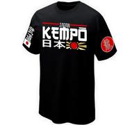 T-Shirt Kempo Martial-Art - Réf PRIMAJAPAN0165 (FR/ES, Alpha/Lettres, M, Taille Normale, Taille Normale, Noir)