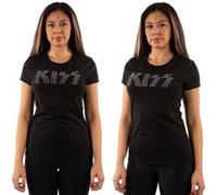 Kiss T-shirt Classic Logo Unisexe Noir Taille S