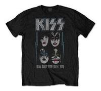 T-shirt kiss made for lovin' you garçons noir taille 11-12 Noir G