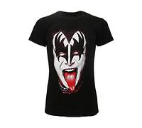 T-shirt Kiss original The Demon officiel noir T-shirt Hard Rock Heavy Metal - Noir - XXL