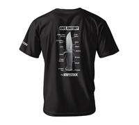 T-shirt Knifestock Knife Anatomy, noir S