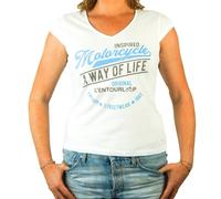 T-Shirt L Entourloop Motorcycle Pour Femme L Entourloop Motorcycle Taille Xl Lady Original / En-Tsw-Or-Wh-Xl Neuf