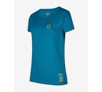 T-shirt La Sportiva Climbing on the Moon manches courtes bleu capri femme - XS