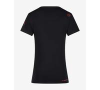 T-shirt La Sportiva Peaks manche courte noir rouge femme - L
