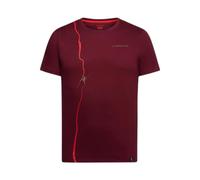 La Sportiva - Route - T-shirt - S - redwood / mountain red