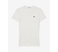 Lacoste SLIM FIT RIBBED COTTON T-SHIRT women Shortsleeves white taille: L