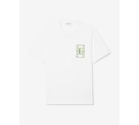 T-shirt Lacoste brodée en jersey épais à manches courtes blanc - XXL