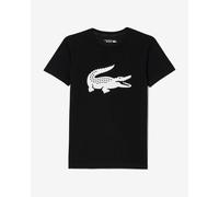 T-shirt Lacoste Color Logo manche courte noir blanc enfant - 16