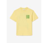 T-shirt Lacoste Cotton Graphic manche courte jaune vert - L