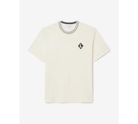 T-shirt Lacoste French Made Badge Accent manches courtes blanc noir - S