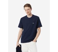 T-shirt Lacoste Heavy Cotton and Linen manches courtes bleu marine - M