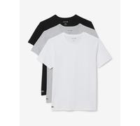 T-shirt Lacoste Lounge manches courtes blanc gris noir (3 unités) - S