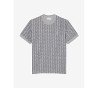 T-shirt Lacoste Monogramme Jacquard manches courtes gris noir - XXL