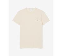T-shirt Lacoste Pima manches courtes blanc crème - M