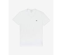 T-shirt Lacoste Regular Fit manche courte col en V blanc - XXL