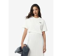 T-shirt Lacoste Retro Logo manches courtes blanc femme - 42