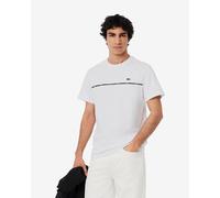T-shirt Lacoste Trim Cotton manches courtes blanc pur noir - M