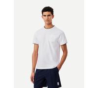 T-shirt Lacoste Ultra Dry Tennis Heritage Badge manches courtes blanc - XXL