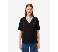 T-shirt Lacoste V Neck Logo manche courte noir femme - 32