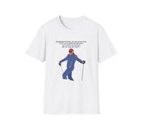 T-Shirt - Le Planter de bâton - Les bronzés Font du Ski (FR/ES, Numérique, 46, Taille Normale, Taille Normale, Blanc)