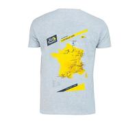 T-shirt - Le Tour de France - Parcours 2019 - Taille S - Manches courtes - Gris L