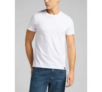 Lee T-shirt Basic manches courtes blanc homme – lot de 2 – XXL
