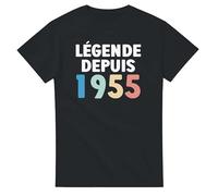 T-Shirt Légende Depuis 1955 - Tee Shirt Anniversaire 1955 - idée Cadeau Anniversaire
