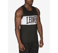 T-shirt Leone 1947 Shock sans manches noir blanc - XXL