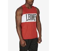 T-shirt Leone 1947 Shock sans manches rouge blanc - L