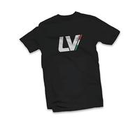 T-Shirt LeoVince Racing-Logo Noir XL 100% Coton Durable 150 g