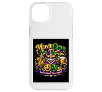 T-Shirt « Let The Good Times Roll » Masque de Mardi Gras pour Carnaval Coque pour iPhone 14 Plus