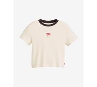 T-shirt Levi's GR Essential Sporty manche courte blanc cassé noir femme - XS
