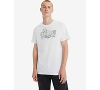 T-shirt Levi's Graphic Crewneck manche courte blanc pur noir - M