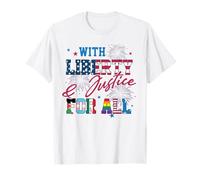 T-shirt LGBT « With Liberty And Justice For All Human Rights » T-Shirt