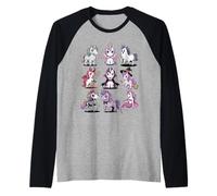 T-Shirt Licorne d'halloween - Costume de Licornes effrayantes Manche Raglan