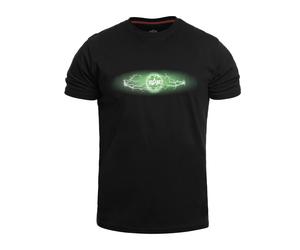 T-Shirt Lightning Alpha Industries - Black/Poison Green M