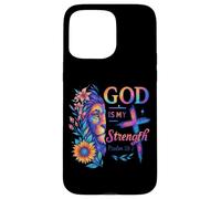 T-Shirt Lion God is My Strength Psaum 28:7 Coque pour iPhone 15 Pro Max