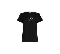 T-Shirt Liu Jo Femme, En Pur Coton, Couleur Noir, Code TA5170 JS923.