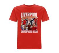 T-shirt Liverpool 2025 Champions de la Ligue anglaise - 100 % coton unisexe Scousers 2025 League Winners Tee, XXL, Taille unique