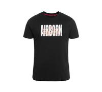 Alpha Industries Logo Airborn Short Sleeve T-shirt Noir M Homme