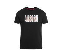 Alpha Industries Logo Airborn Short Sleeve T-shirt Noir S Homme