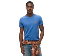 T-shirt logo en coton bio Superdry Bleu S
