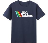 T-shirt Logo Hot Game ARC Raiders 2025 Marchandises Col Rond Manches Courtes Coton Tee Femmes Hommes Streetwear Hauts, bleu marine, XL