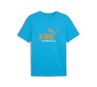 T-shirt logo OM King 2025/26 Bleu M